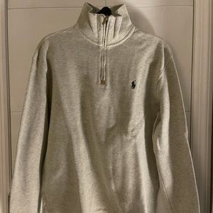 Polo Ralph Lauren Grey zip sweater (Small)